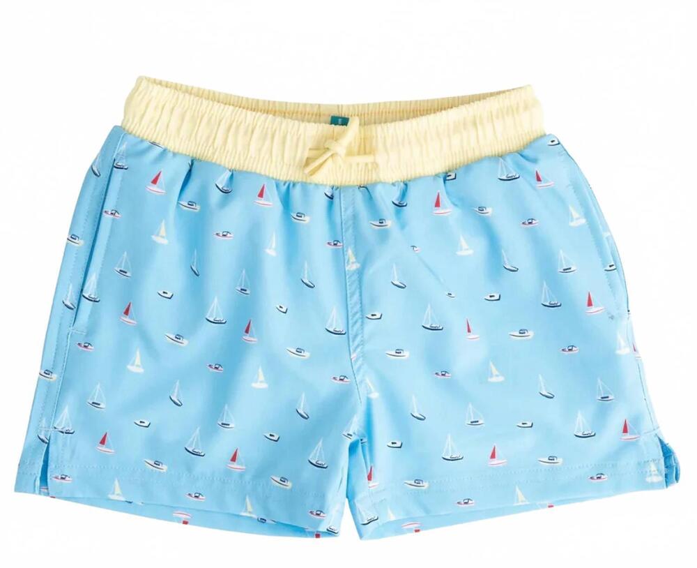 NEW PRODOH boys' boogie board swim trunk in baltic seas boats